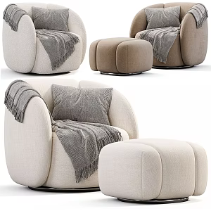 Modern leisure sofa 3d model