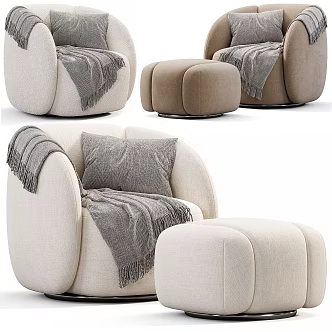Modern leisure sofa 3d model