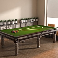 Modern billiard table 3d model