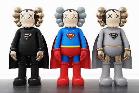 Modern Kaws Toys 3d model