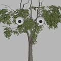 Modern moving eyes lamp creative device lamp rotating eyeball lamp tree 3d model