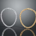 Shiny Silver And Gold Chain Design Metal Bracelets For Elegant Jewelry Look