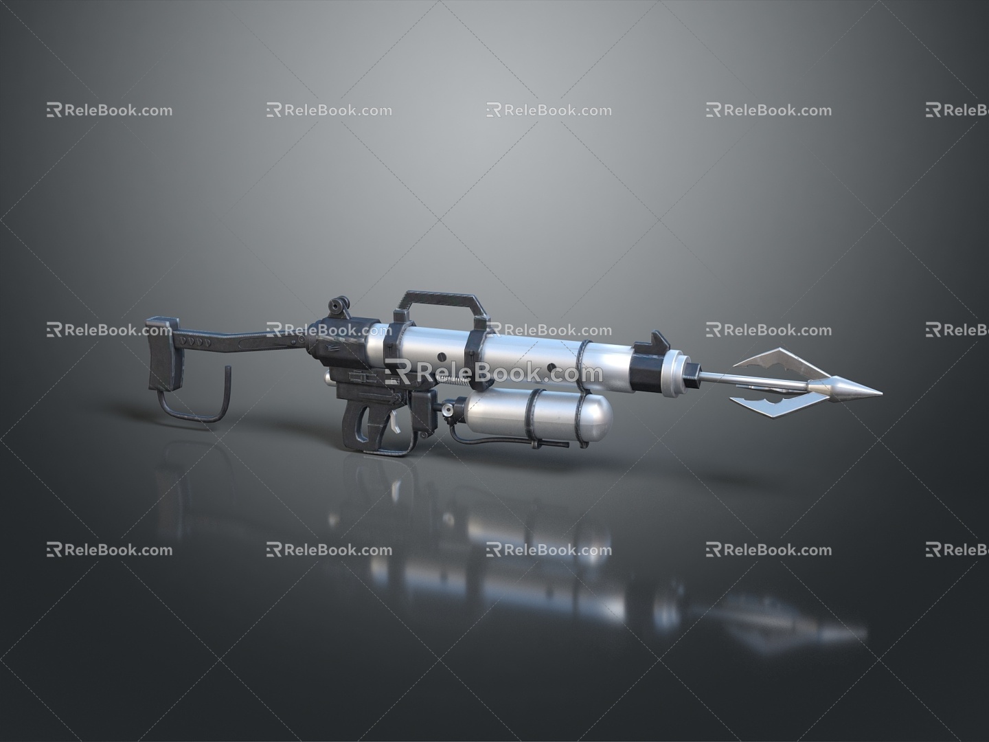 Harpoon Fishing Hunting Javelin With Harpoon Fork Whaling Fork Cry Game Harpoon Missile Speargun Fishing Gun 3d model