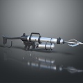 Harpoon Fishing Hunting Javelin With Harpoon Fork Whaling Fork Cry Game Harpoon Missile Speargun Fishing Gun 3d model