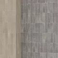 Gray And Beige Wall Tile Components With Geometric Pattern Architectural Decorative Design