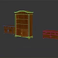 Classic Wooden Entryway Cabinet And Side Cabinet With Drawers And Storage Shelves