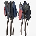 Clothes Clothing Hanger Jacket Shelf IKEA 3d model