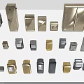 Diverse Assortment Of Metallic Electrical Accessories In Various Sizes Shapes And Designs