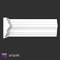 Decorative White Architectural Component With Elegant Curved Design And Smooth Trim