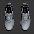 Stylish White Golf Shoes With Red Sole And Modern Design Details