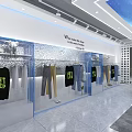 FK Brand Clothing Store With Modern Window Display Mannequins Bright Interior And Decorative Plants