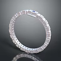 Modern Silver Jewelry Ring With Square Design And Blue Gemstone Accent
