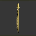 Golden Medal Accessory For Clothing With FIN Engraving Olive Branch And Target Design