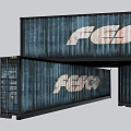 Industrial Equipment FESCO Cargo Containers For Logistics Storage With Durable Metal Structure