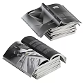 Modern Book Portfolio 3d model