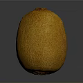 Fresh Ripe Golden Kiwi Fruit With Fuzzy Yellow Skin And Oval Shape