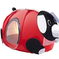 Ladybug Shaped Kids Play Tent with Dog Head Design for Children