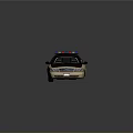 Brown And Beige Police Car With Roof Mounted Lights And POLICE Text