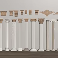 European-style Column Roman Column Stone Column Stigma 3d model
