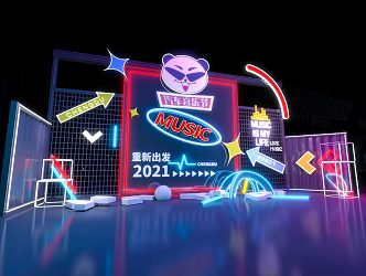 Music Festival 3d model
