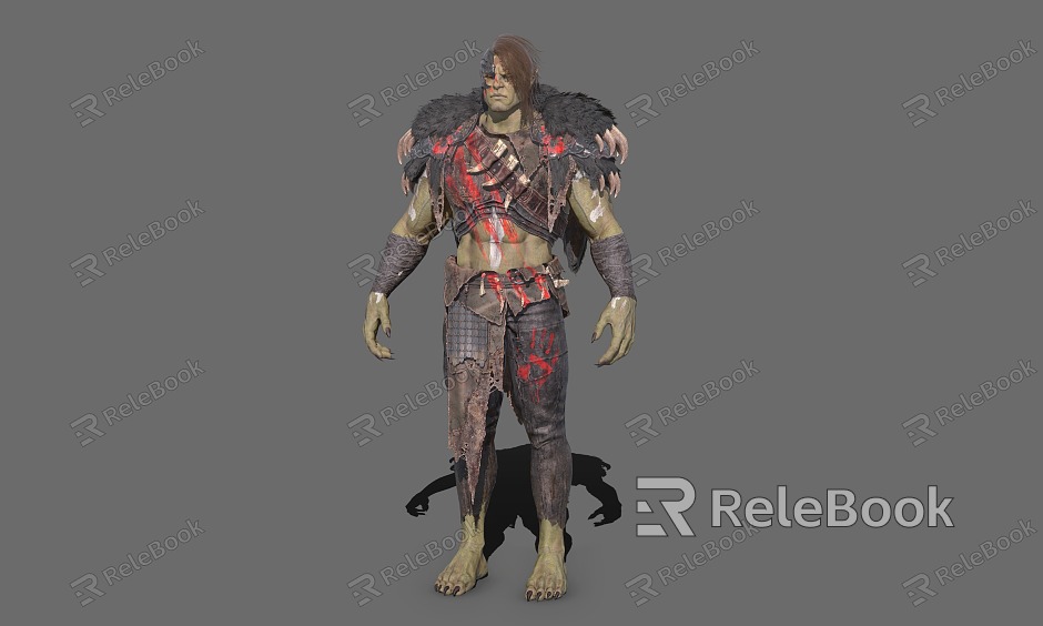 Orc Warrior Soldier Tribe Orc Tribe model