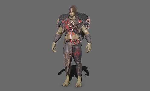 Orc Warrior Soldier Tribe Orc Tribe 3d model