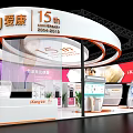 Kang 15th Anniversary Exhibition Booth Featuring Curved Design And Health Products