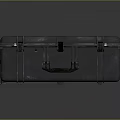 Tactical Weapon Storage Case With Gray Hard Shell And Secure Locking Straps 3d model