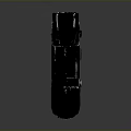 Industrial Black Metal Mechanical Device With Wheeled Base And Front Lens