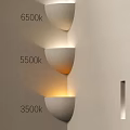 Interior Wall Lights With 3500K 5500K 6500K Color Temperature Options For Indoor Wall Lighting