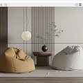 Modern Lazy Sofa 3d model