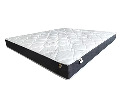 High Quality Comfortable Mattress Featuring Diamond Quilted Surface And Black Border 3d model