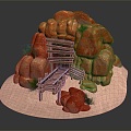 Modern Cave Mountain Cave Cave Cave 3d model