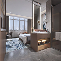 Hotel Rooms Modern Rooms 3d model