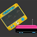 Modern game machine electronic chicken hand game machine hand game machine 3d model
