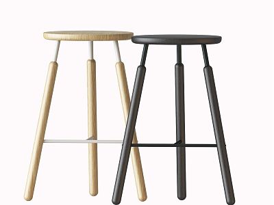 Nordic Bar Stool Bar Chair Combination model