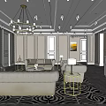Elegant Living Room Interior With Zebra Print Rug Luxury Sofas Wine Rack And Marble Countertop