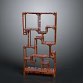 Traditional Wooden Display Shelf With Multi Tiered Structure And Classic Design