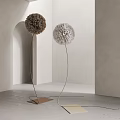 modern floor lamp feather floor lamp 3d model