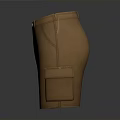 Brown Cargo Shorts With Multiple Pockets For Everyday Use And Comfortable Fit