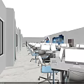 School Modern Auditorium With Red Seats Large Screens Modern Lighting And Marble Floor