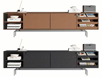Modern Middle Ancient TV Cabinet Side Cabinet Floor Cabinet 3d model