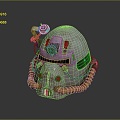 Sci-Fi Helmet Alien Helmet High Tech Helmet Game Helmet Helmet Helmet 3d model