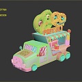 Food Truck Food Vending Vehicle Mobile Food Truck Mobile Vendor Mobile Vendor Car Dining Car Mobile Dining Car 3d model