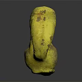 Yellow Squirrel Decorative Figurine Holding Green Corn as Home Ornament Decoration Piece