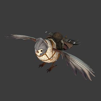 Modern Spirit Bird Mount 3d model