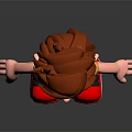 Cartoon Boy Character 3D Model With Red Hair Blue Eyes And Colorful Outfit