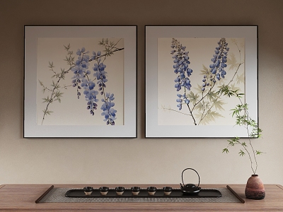 New Chinese Decorative Painting 3d model