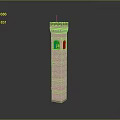 Tower defense sentry tower air defense watchtower observatory tower loft 3d model