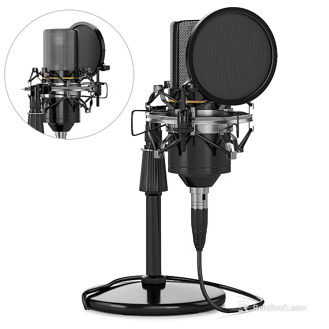 Modern Headphone Speaker With Sleek Design And High Quality Audio Performance 3d model 